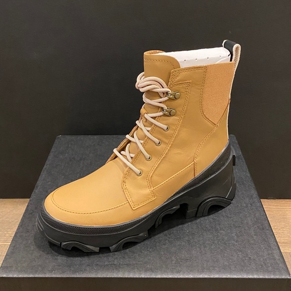 Sorel Brex Tawny Buff Black Lace Up Bootie Ankle Boots Shoes Multi Size NEW - Picture 5 of 8